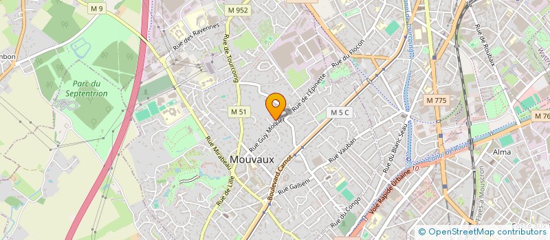 localisation de l'entreprise AQUALE à MOUVAUX