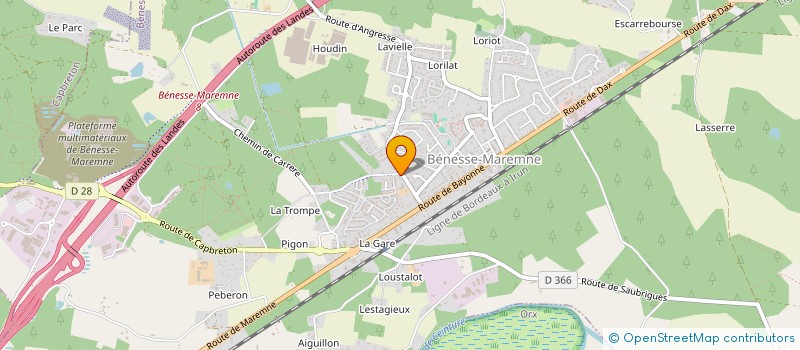 localisation de l'entreprise AQUALI  BENESSE-MAREMNE