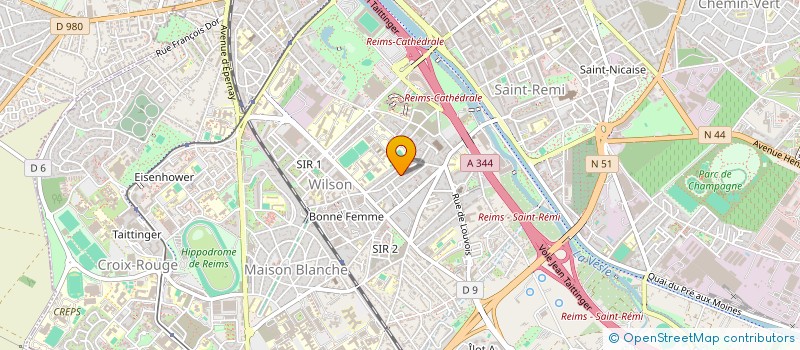 localisation de l'entreprise AQUALIGHT  REIMS