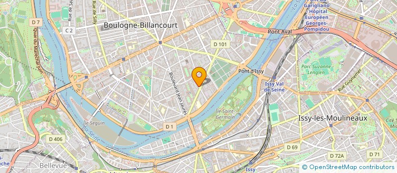 localisation de l'entreprise AQUALINEA à BOULOGNE-BILLANCOURT