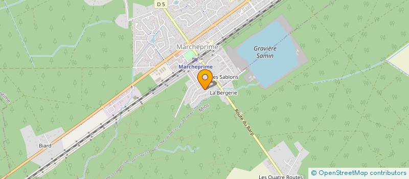 localisation de l'entreprise AQUALIS 33 ENERGIES  MARCHEPRIME