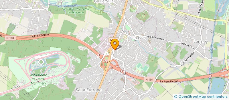 localisation de l'entreprise AQUALLIANCE à LINAS