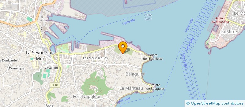 localisation de l'entreprise AQUALOG à LA SEYNE-SUR-MER