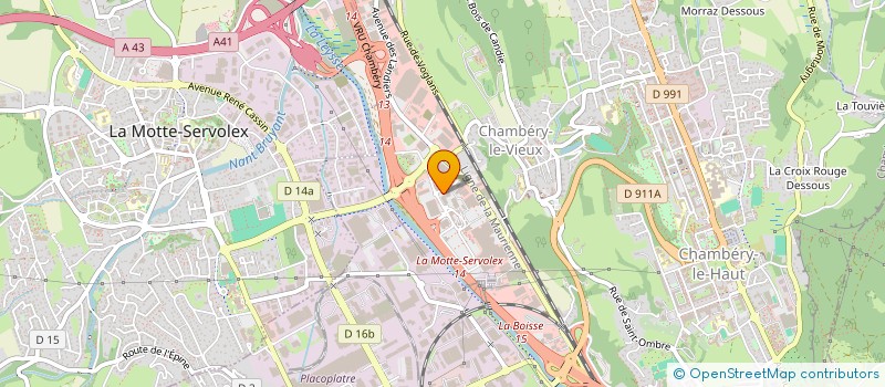 localisation de l'entreprise AQUALOISIRS à CHAMBERY