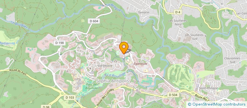 localisation de l'entreprise AQUALUNG INTERNATIONAL  VALBONNE