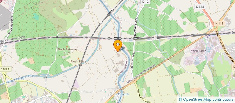 localisation de l'entreprise AQUALUNOX à LUNEL