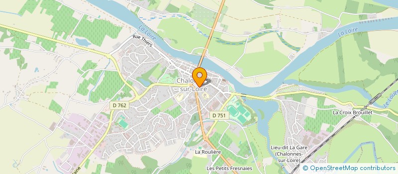 localisation de l'entreprise AQUALYS PAYSAGES  CHALONNES-SUR-LOIRE