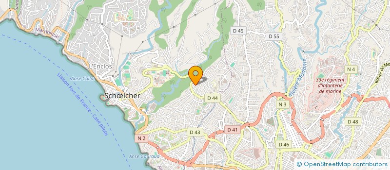 localisation de l'entreprise AQUAMARINE ECLOSERIE  SCHOELCHER