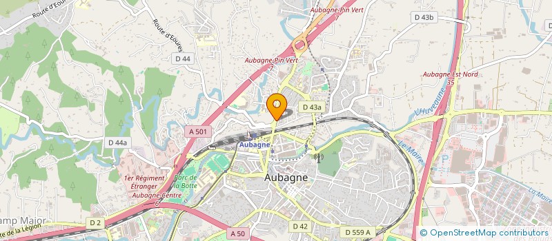 localisation de l'entreprise AQUAMED à AUBAGNE