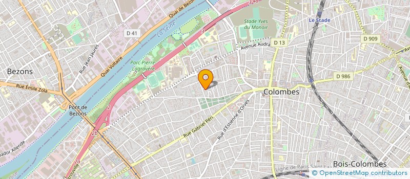 localisation de l'entreprise AQUAMONDE à COLOMBES