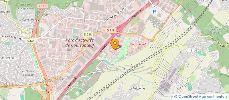 localisation de l'entreprise AQUANEX  VILLEJUST