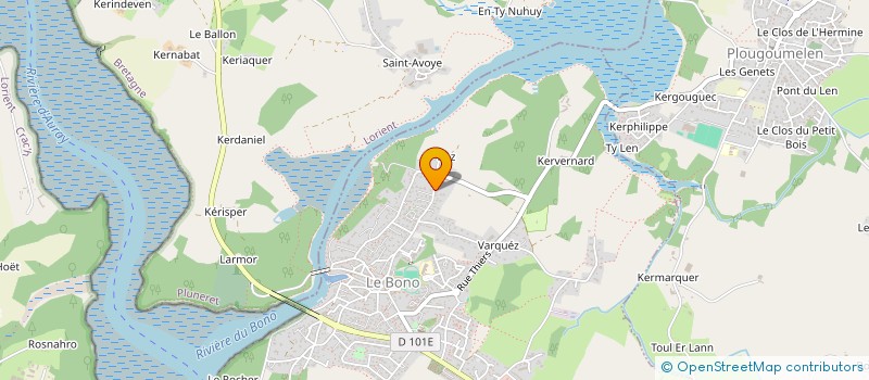 localisation de l'entreprise AQUANICO  LE BONO