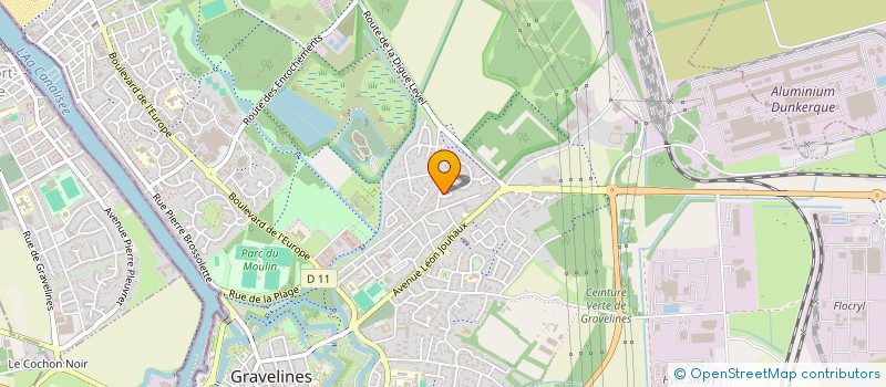 localisation de l'entreprise AQUANORD SA  GRAVELINES