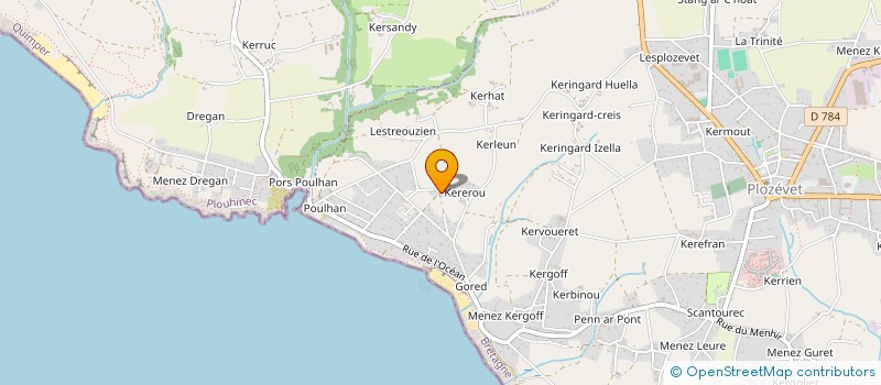 localisation de l'entreprise AQUANUT  PLOZEVET