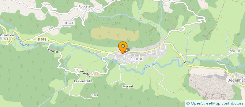 localisation de l'entreprise AQUAOPTIMA à SAURAT