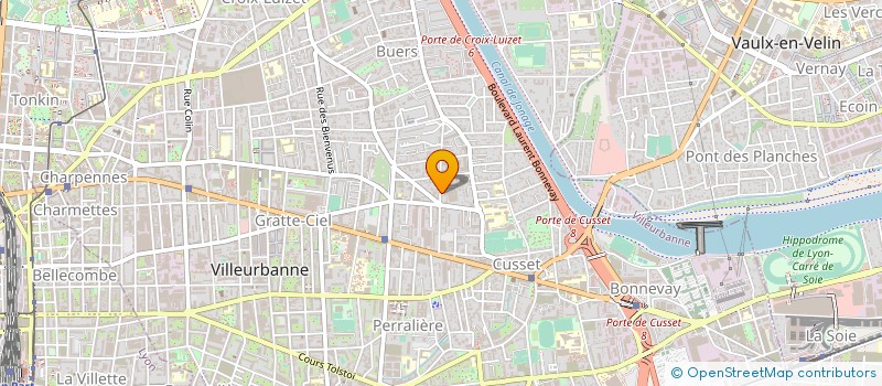 localisation de l'entreprise AQUAPART à VILLEURBANNE