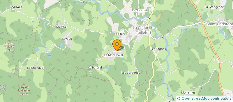 localisation de l'entreprise AQUAPLOUF à LA CHAPELLE-TAILLEFERT