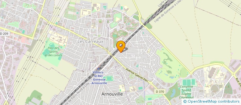 localisation de l'entreprise AQUAPLUS BAT à GONESSE