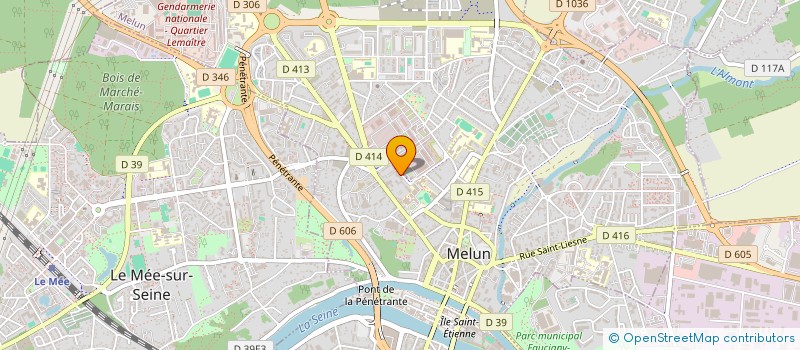 localisation de l'entreprise AQUAPRO à MELUN