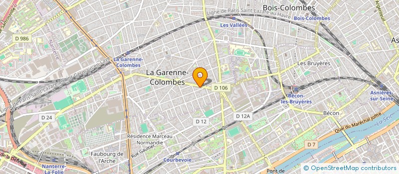 localisation de l'entreprise AQUAPRO à LA GARENNE-COLOMBES