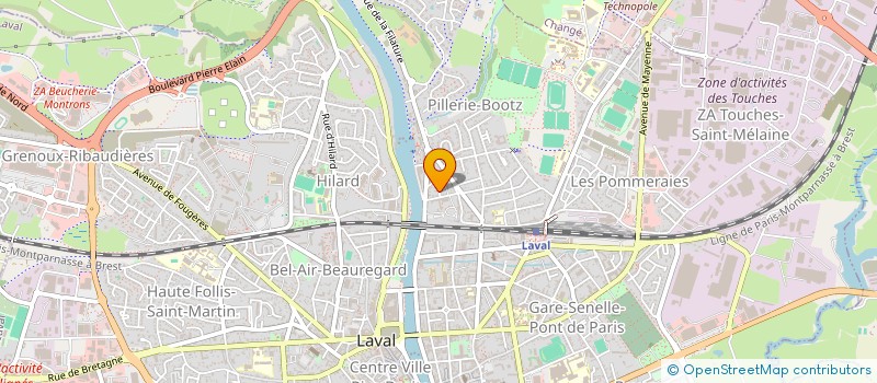 localisation de l'entreprise AQUAPROD à LAVAL