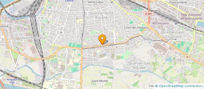 localisation de l'entreprise AQUARAFTING à AVIGNON