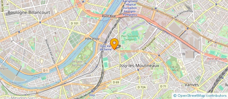 localisation de l'entreprise AQUAREL FRANCE à ISSY-LES-MOULINEAUX