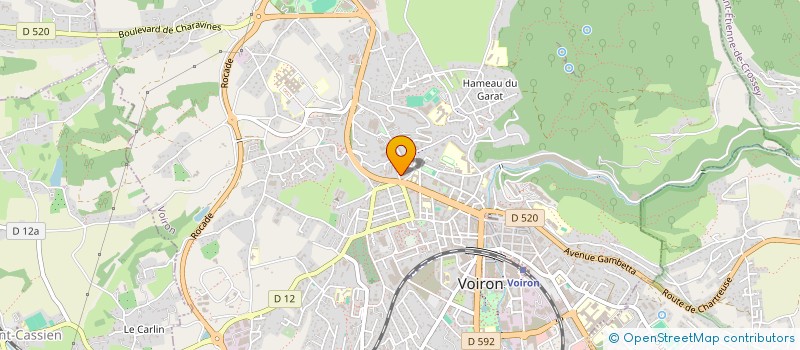 localisation de l'entreprise AQUARELIA GESTION à VOIRON