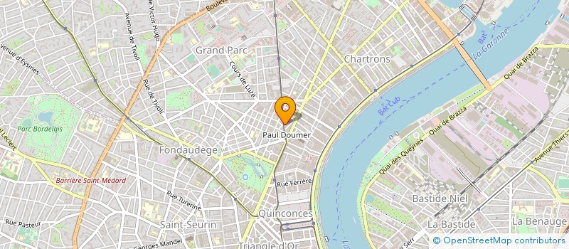 localisation de l'entreprise AQUARELLA à BORDEAUX