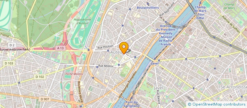 localisation de l'entreprise AQUARELLE à PARIS