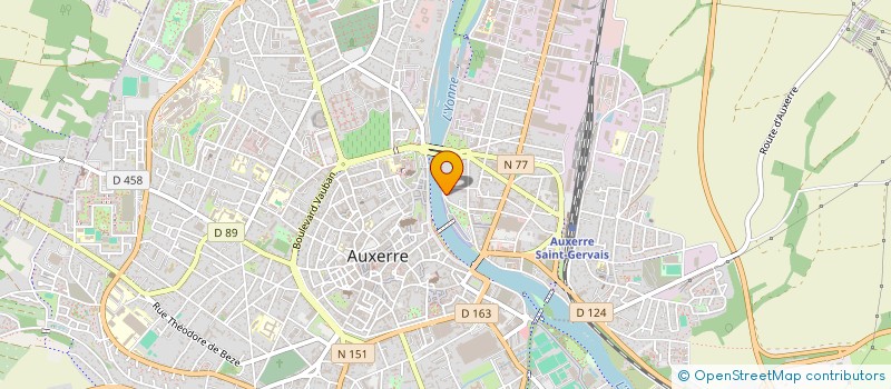 localisation de l'entreprise AQUARELLE à AUXERRE