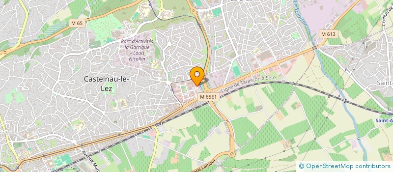localisation de l'entreprise AQUARELLE à CASTELNAU-LE-LEZ