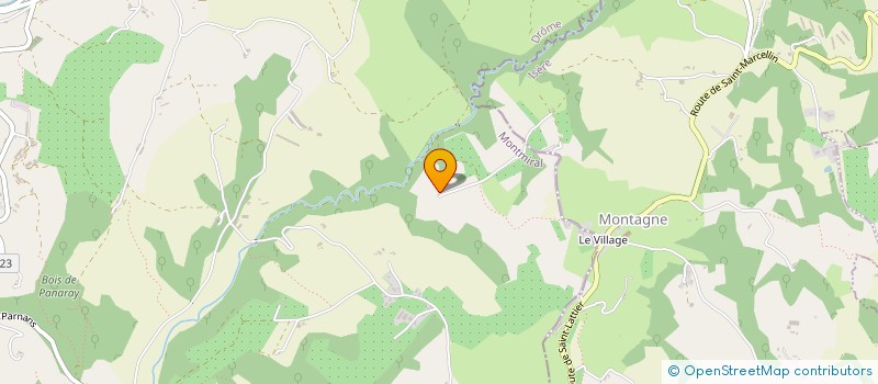 localisation de l'entreprise AQUARELLE à MONTMIRAL