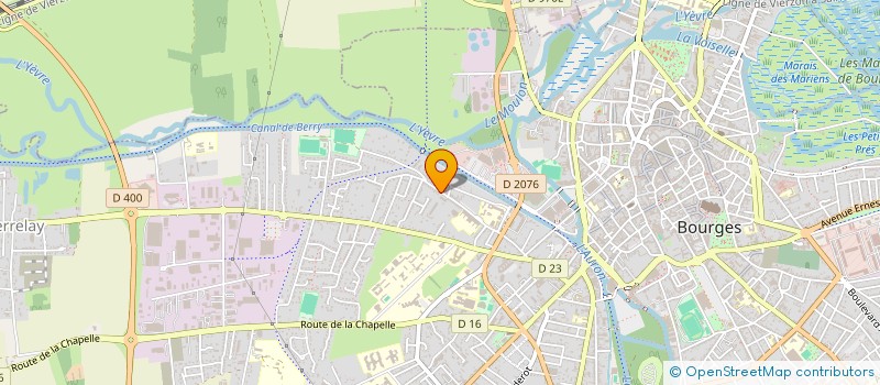 localisation de l'entreprise AQUARELLE  BOURGES