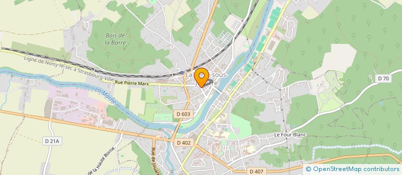 localisation de l'entreprise AQUARELLE  LA FERTE-SOUS-JOUARRE
