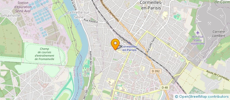 localisation de l'entreprise AQUARELLE à CORMEILLES-EN-PARISIS