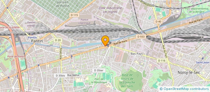 localisation de l'entreprise AQUARELLE  BOBIGNY