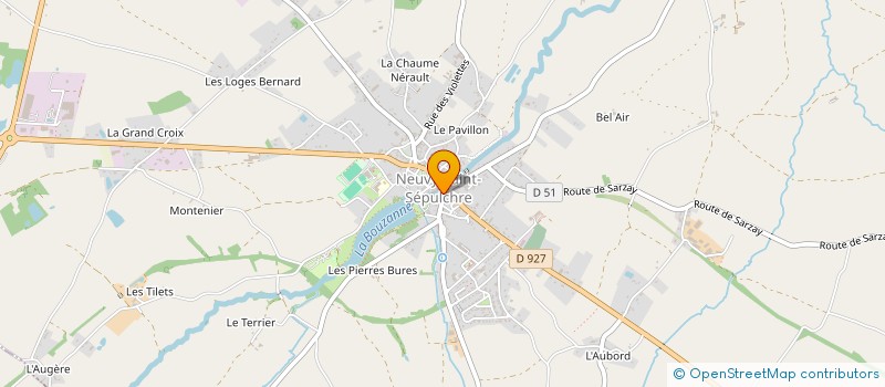 localisation de l'entreprise AQUARELLE à NEUVY-SAINT-SEPULCHRE