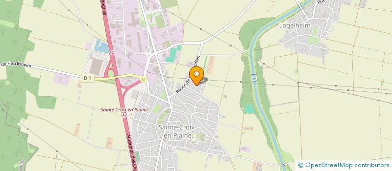 localisation de l'entreprise AQUARELLE  SAINTE-CROIX-EN-PLAINE