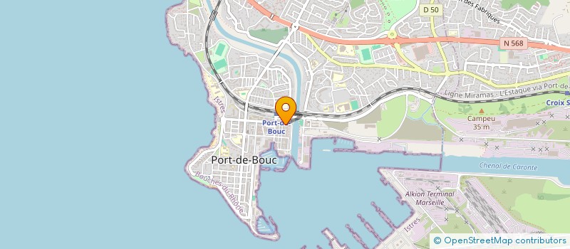 localisation de l'entreprise AQUARELLE COIFFURE  PORT-DE-BOUC