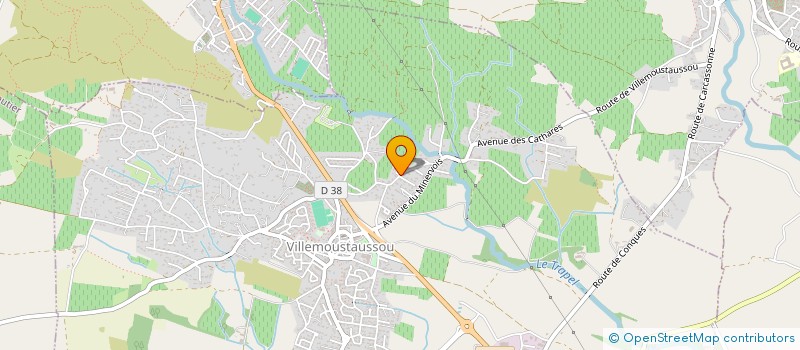 localisation de l'entreprise AQUARELLE DE LIENS à VILLEMOUSTAUSSOU