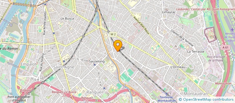 localisation de l'entreprise AQUARELLE EN MIDI PYRENEES à TOULOUSE