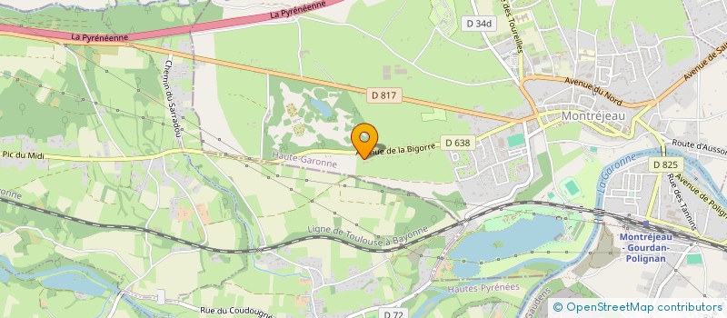 localisation de l'entreprise AQUARELLE PISCINES & SPAS à MONTREJEAU