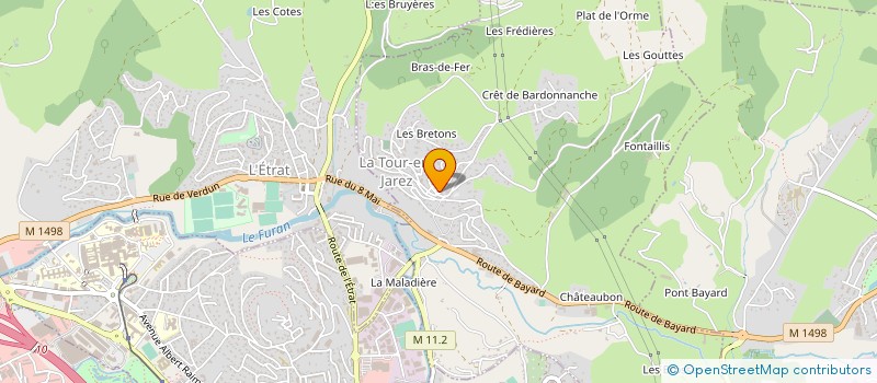 localisation de l'entreprise AQUARELLE PROMOTION  L'ETRAT