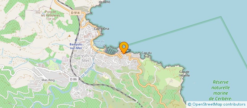 localisation de l'entreprise AQUARELLES EN COTE VERMEILLE à BANYULS-SUR-MER