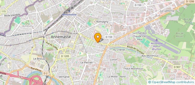 localisation de l'entreprise AQUAREV à ANNEMASSE