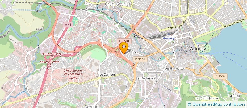 localisation de l'entreprise AQUARIO CLUB D'ANNECY à ANNECY