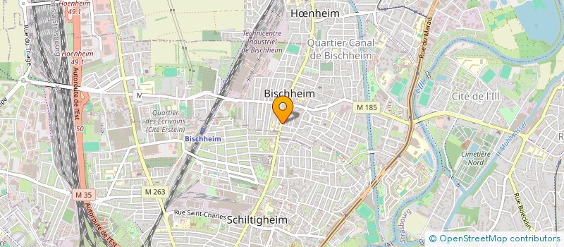 localisation de l'entreprise AQUARIUS  BISCHHEIM