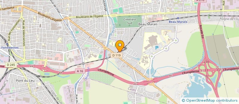 localisation de l'entreprise AQUARIUS DRINKS à CALAIS