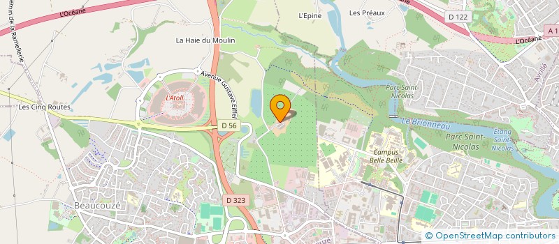 localisation de l'entreprise AQUASCOP BIOLOGIE à BEAUCOUZE